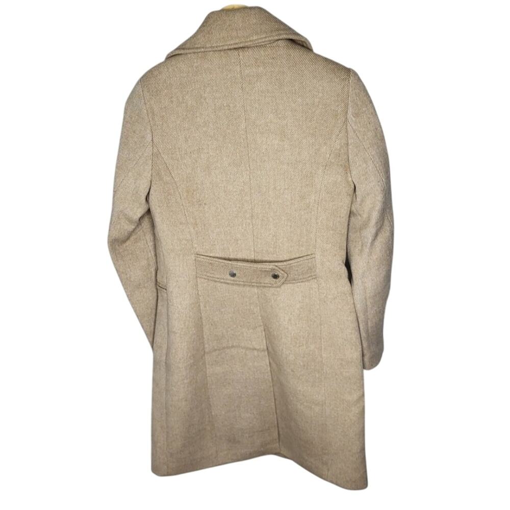Avec Les Filles Twill Moto Jacket Camel Tan Beige Zipper Coat Mid Weight XL - Picture 5 of 12